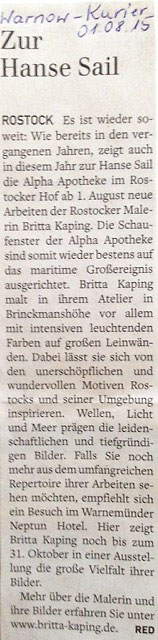 Warnow-Kurier, 1.8.2015