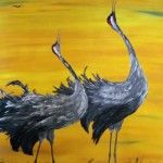 Naturschauspiel, 100 x 120 Acryl auf Leinwand 