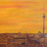 Berlin. 140 x 70 x 3,5 Acryl auf Leinwand