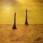 Zeesen IV,  100 x 100, Acryl auf Leinwand, strukturiert 